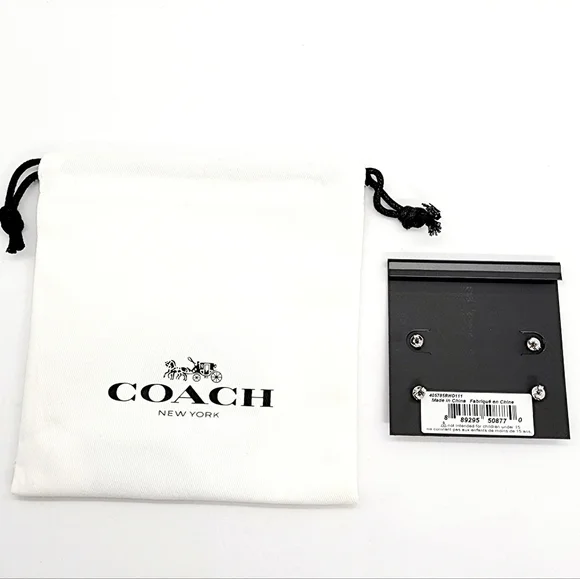 Coach Signature C & Stone Stud Earrings Set